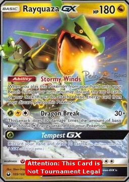 Rayquaza GX Celestial Storm #177a/168