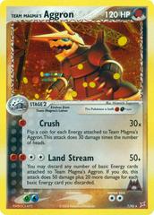 Team Magma's Aggron [Reverse Holo] Pokemon Double Crisis #14/34