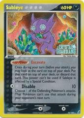 Sableye [Reverse Holo] Pokemon Crystal Guardians #10