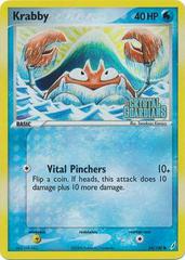Krabby [Reverse Holo] Pokemon Crystal Guardians #54